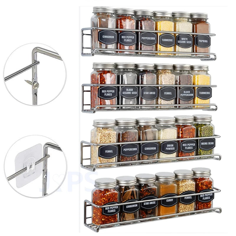 OQELVI space-saving spice rack organizer for kitchen cabinets
