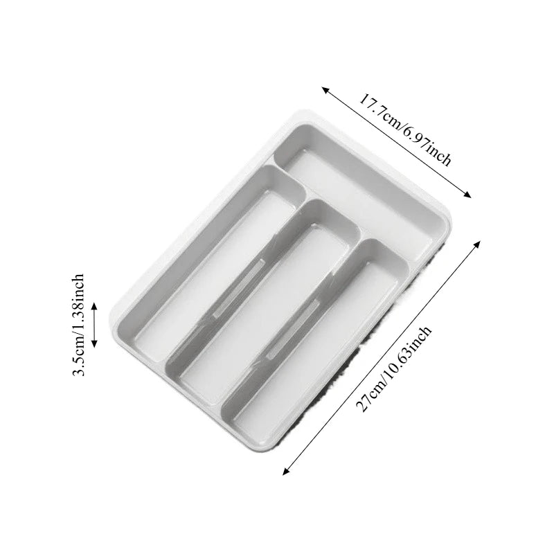 OQELVI space-saving kitchen drawer organizer for cutlery and small utensils