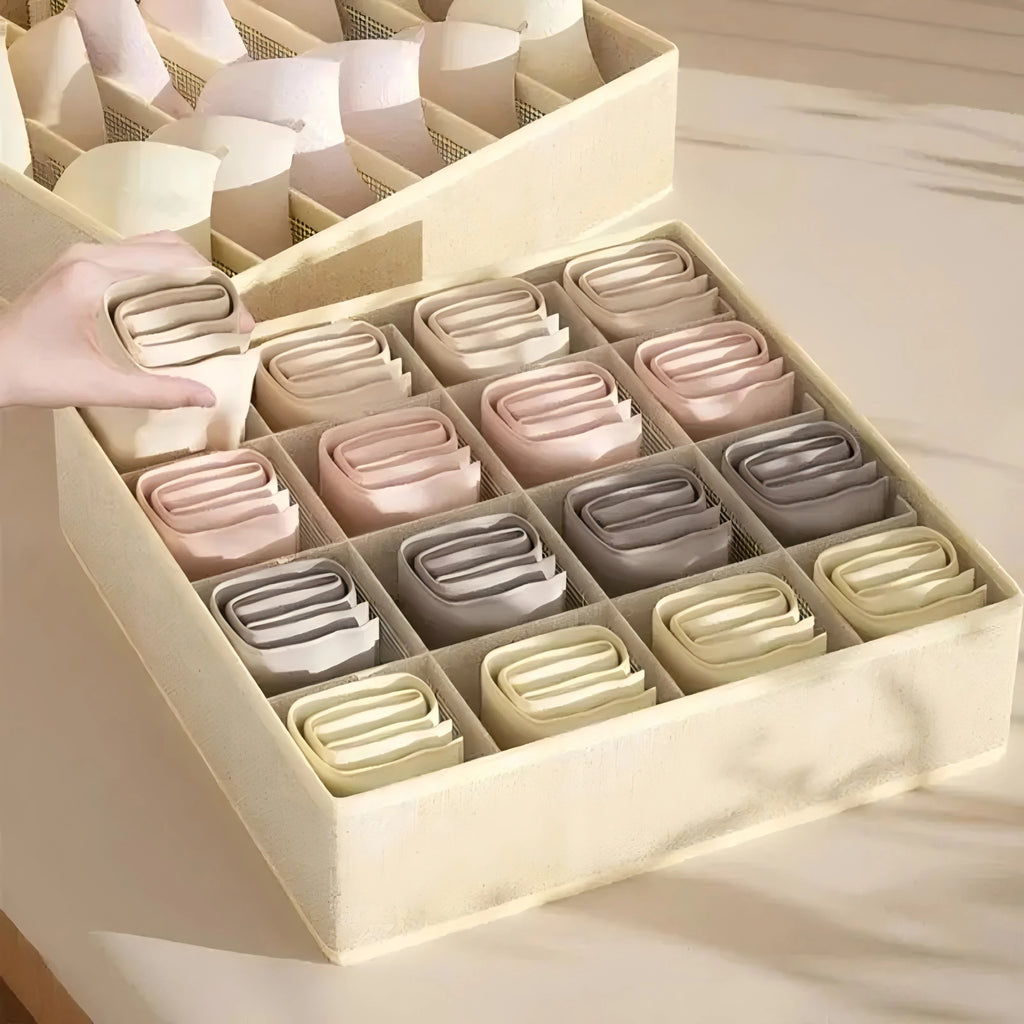 OQELVI Foldable Underwear & Clothing Drawer Organizer