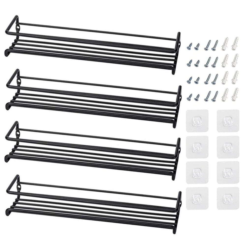 OQELVI wall spice rack organizer for pantry and kitchen cabinet storage