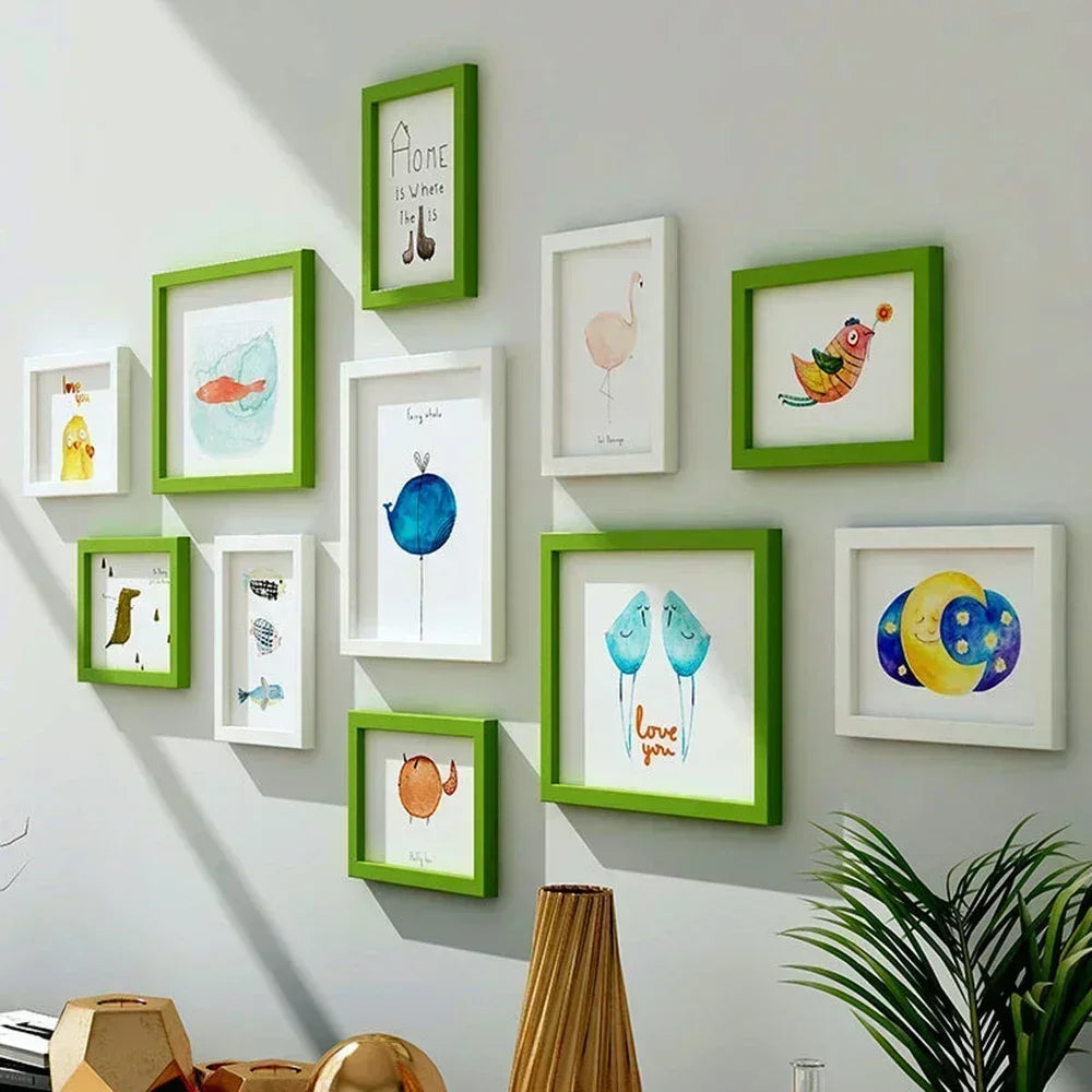 OQELVI 11-Piece Picture Frame Set – Modern Gallery Wall Display