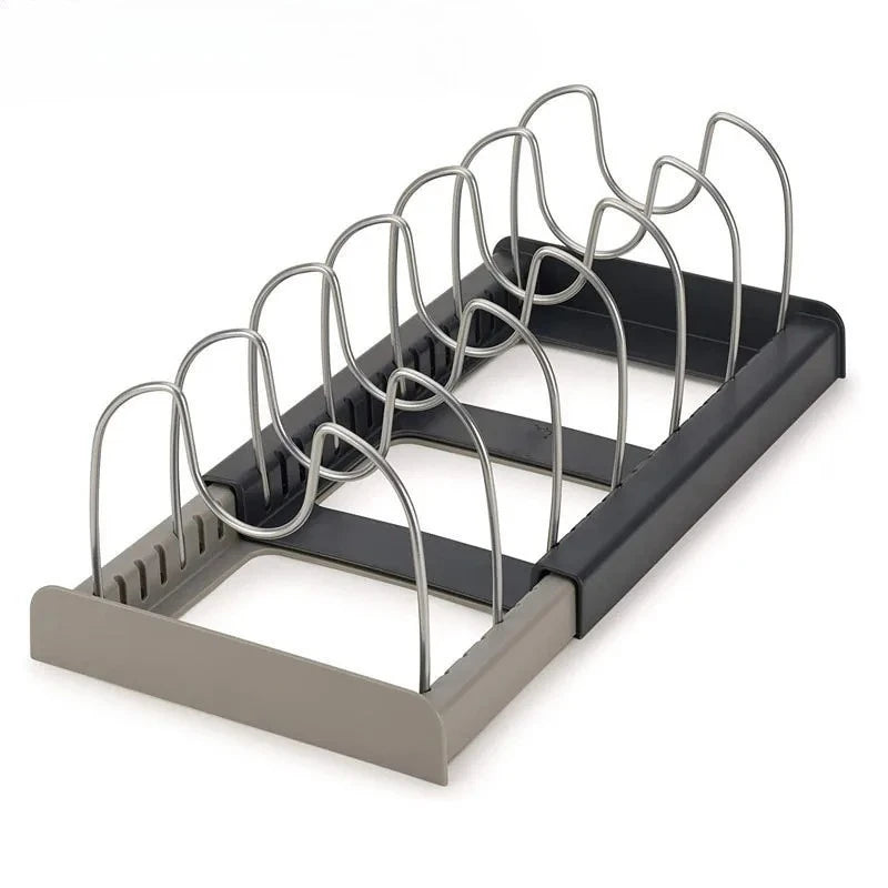 OQELVI Expandable Kitchen Cabinet Organizer Rack