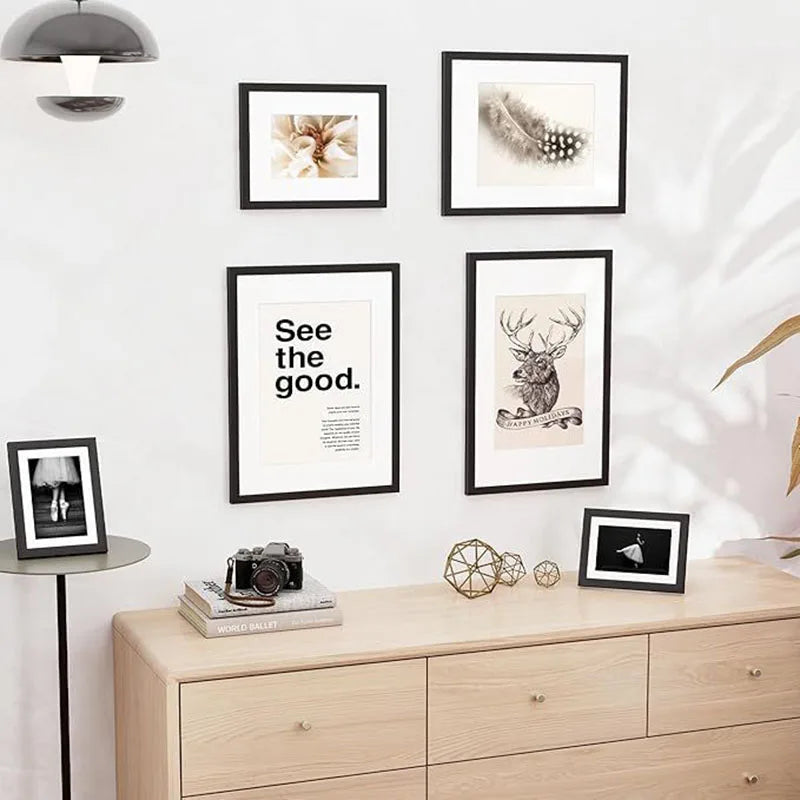 OQELVI Wooden Picture Frame – Wall Mount & Tabletop Display