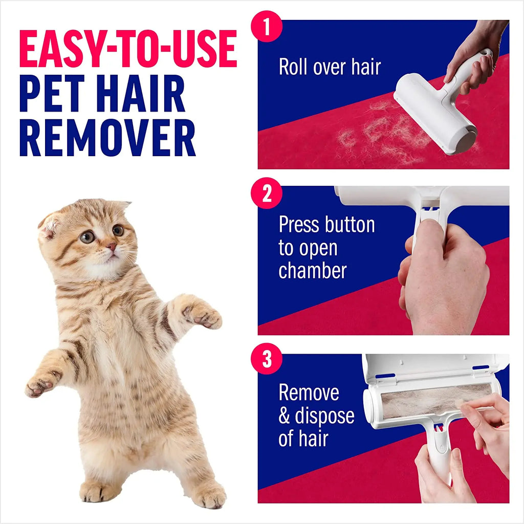 OQELVI Self-Cleaning Pet Hair Remover Roller