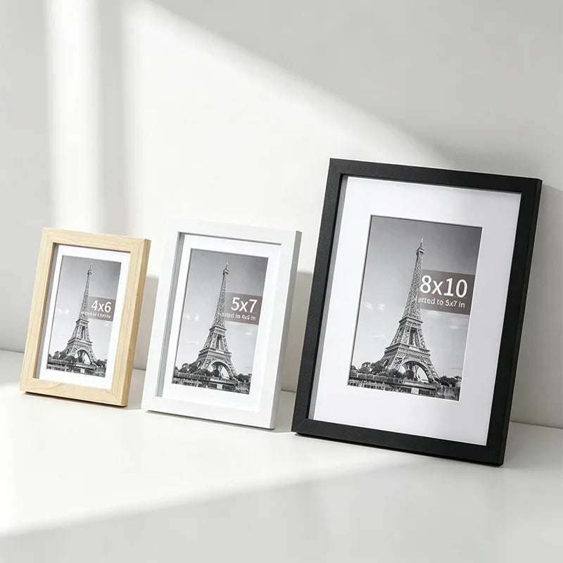OQELVI Wooden Picture Frame – Wall Mount & Tabletop Display