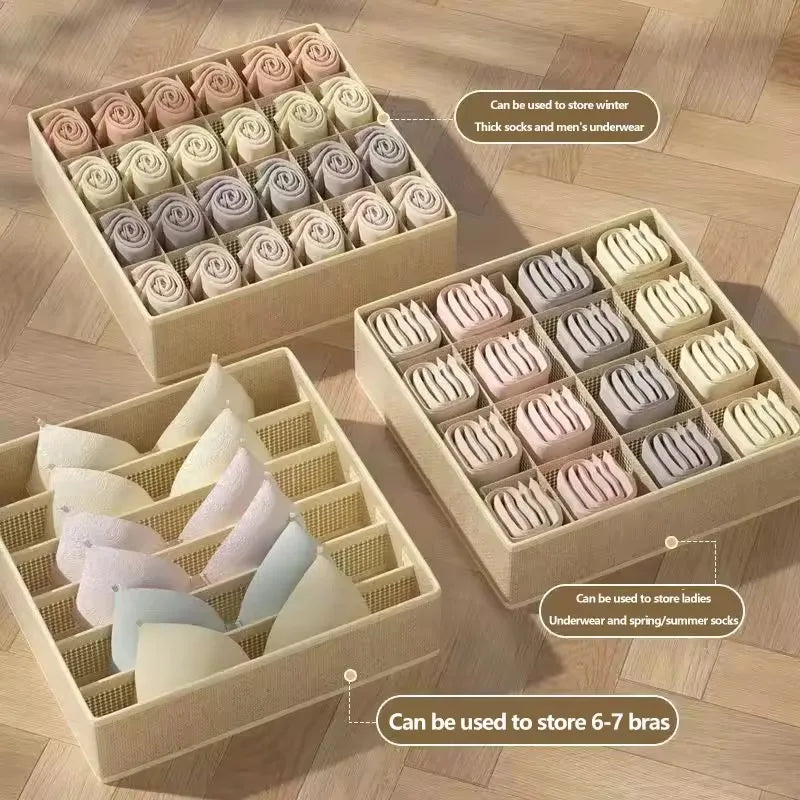 OQELVI Foldable Underwear & Clothing Drawer Organizer