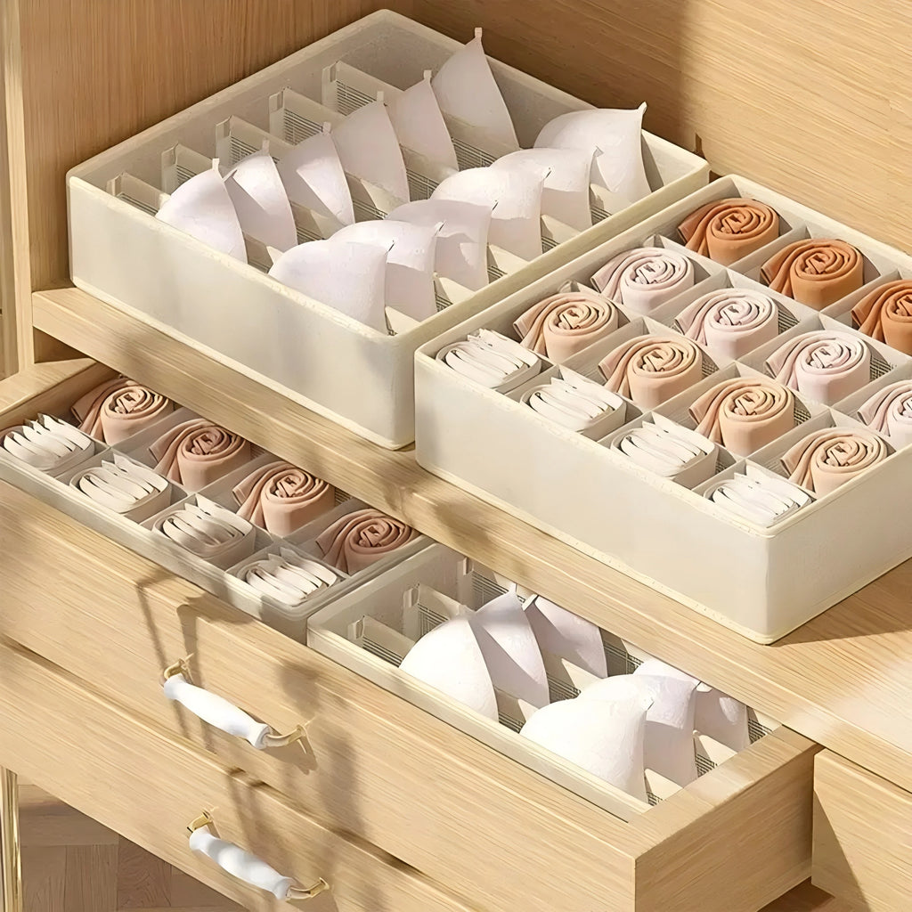 OQELVI Foldable Underwear & Clothing Drawer Organizer