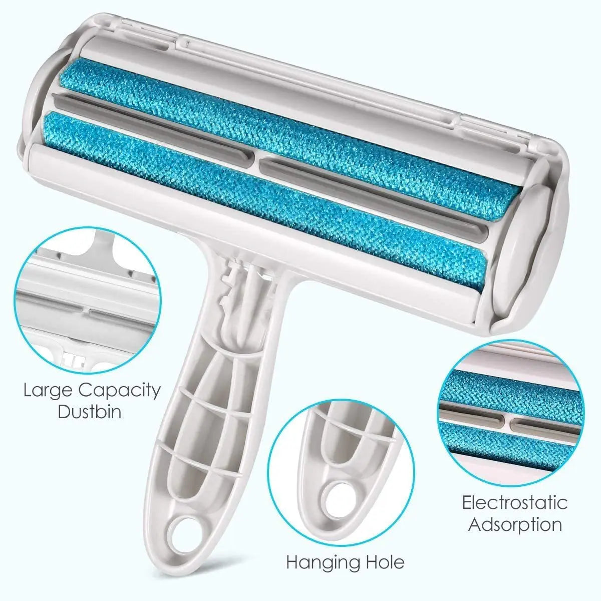 OQELVI Self-Cleaning Pet Hair Remover Roller