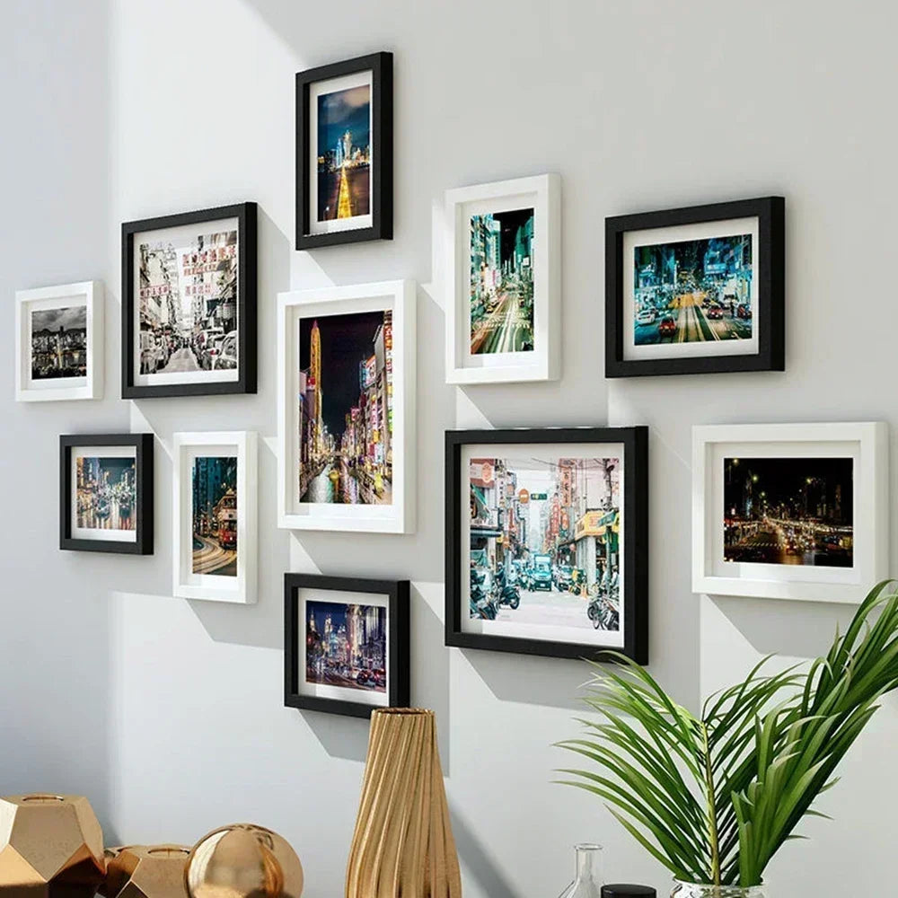 OQELVI 11-Piece Picture Frame Set – Modern Gallery Wall Display
