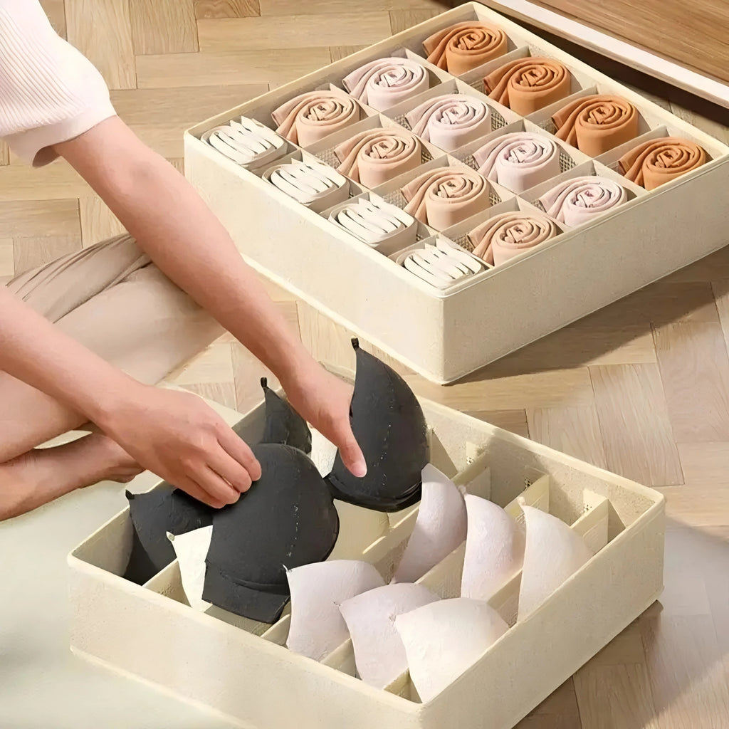 OQELVI Foldable Underwear & Clothing Drawer Organizer