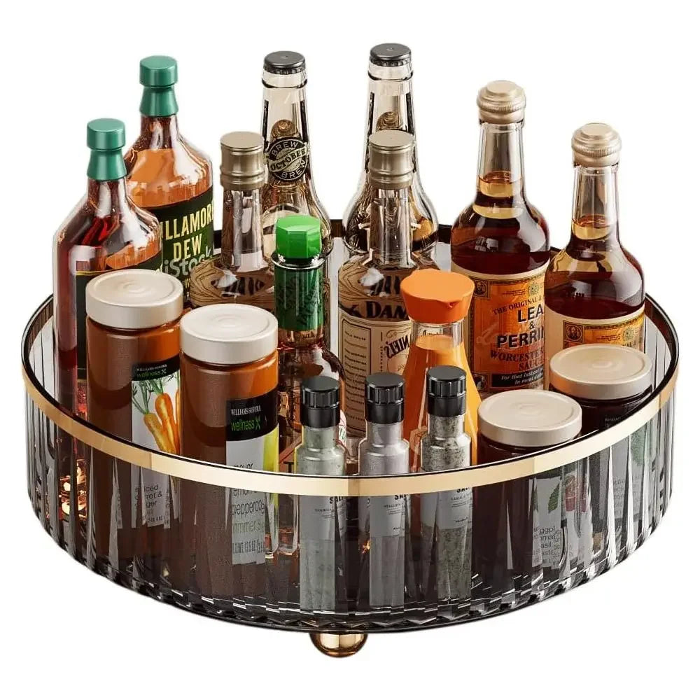 OQELVI space-saving Lazy Susan storage organizer for refrigerator, pantry and cabinets
