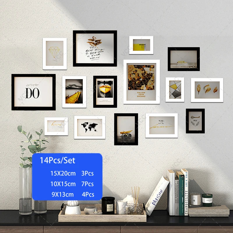 OQELVI wooden photo frame set detail